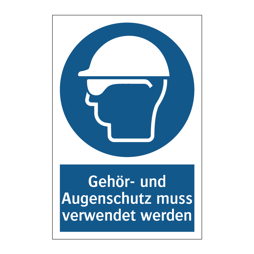 Gehör- und Augenschutz muss verwendet werden