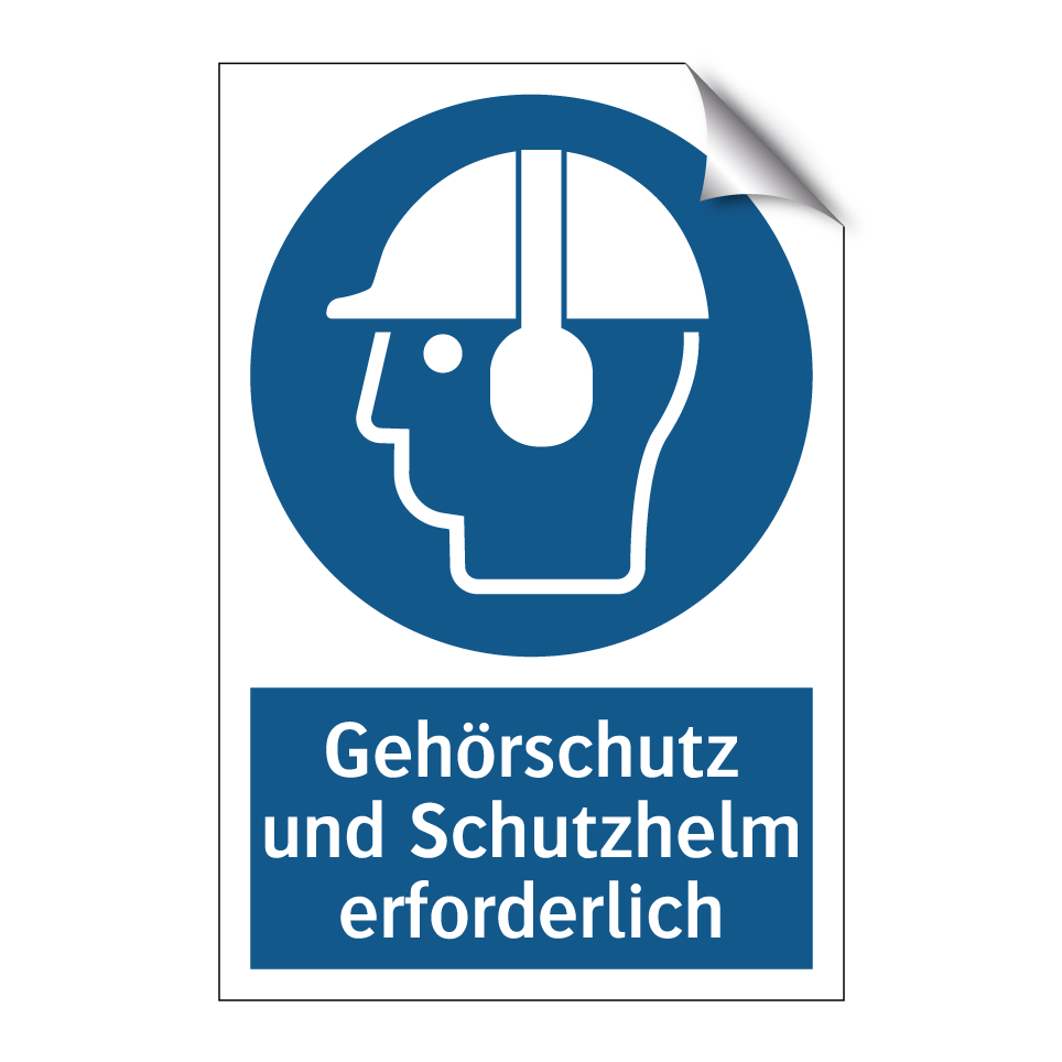 Gehörschutz und Schutzhelm erforderlich