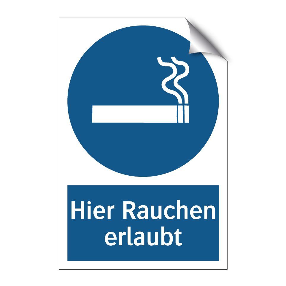 Hier Rauchen erlaubt