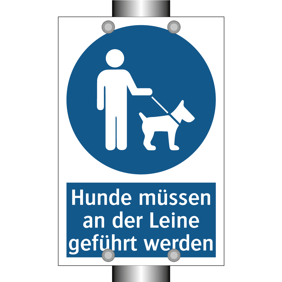Hunde müssen an der Leine geführt werden