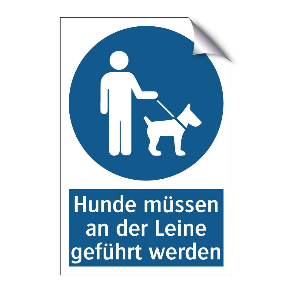Hunde müssen an der Leine geführt werden