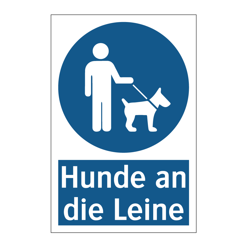Hunde an die Leine