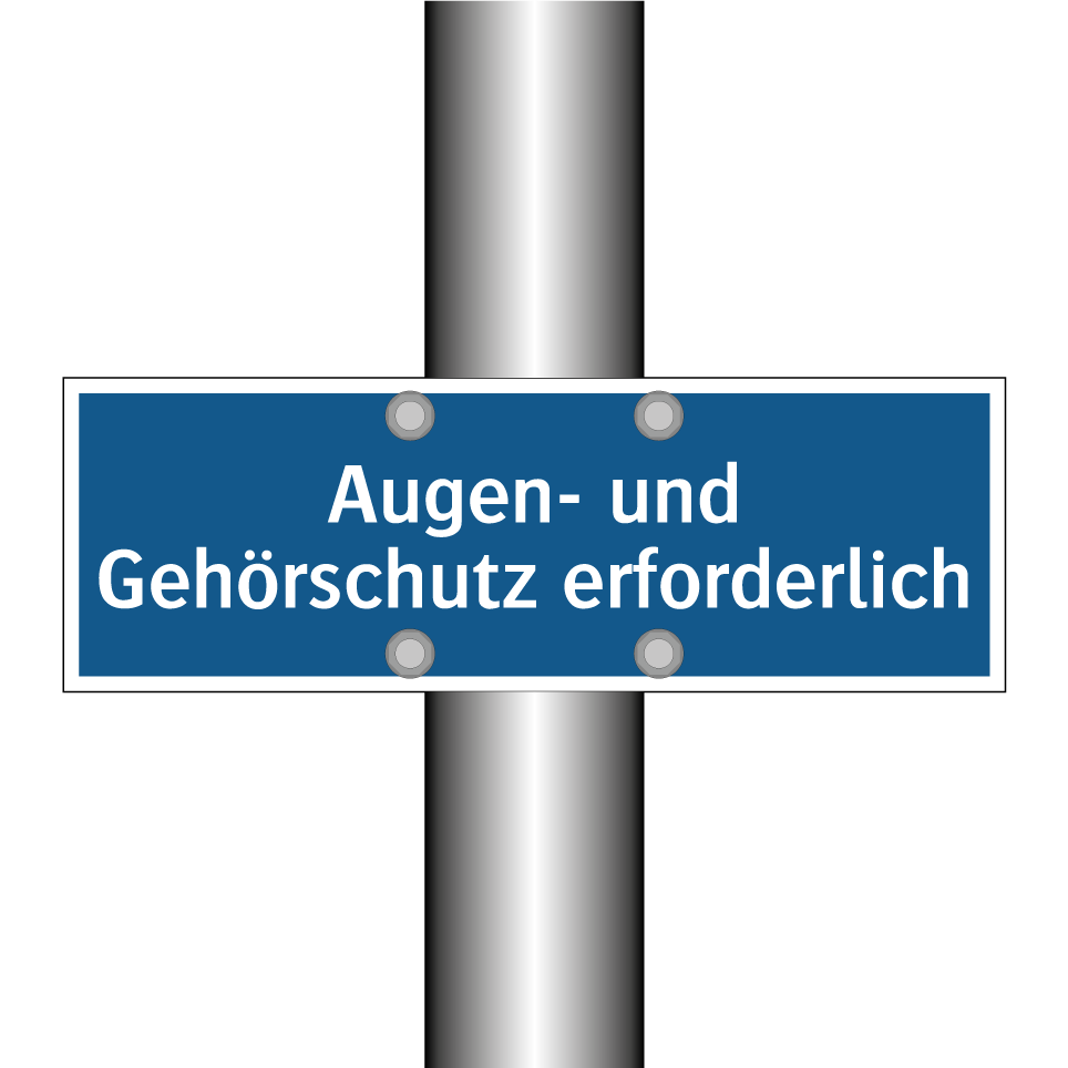 Augen- und Gehörschutz erforderlich
