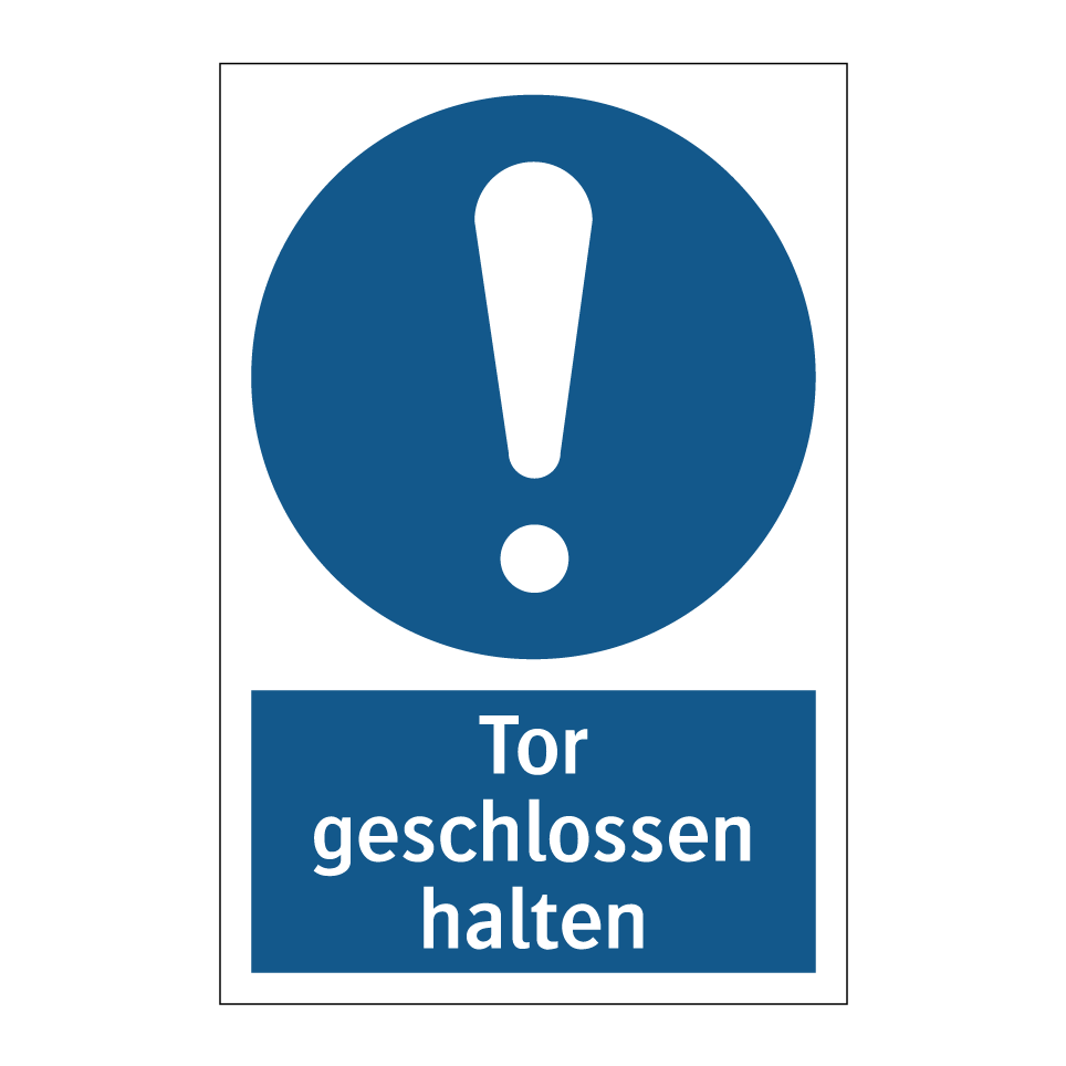 Tor geschlossen halten