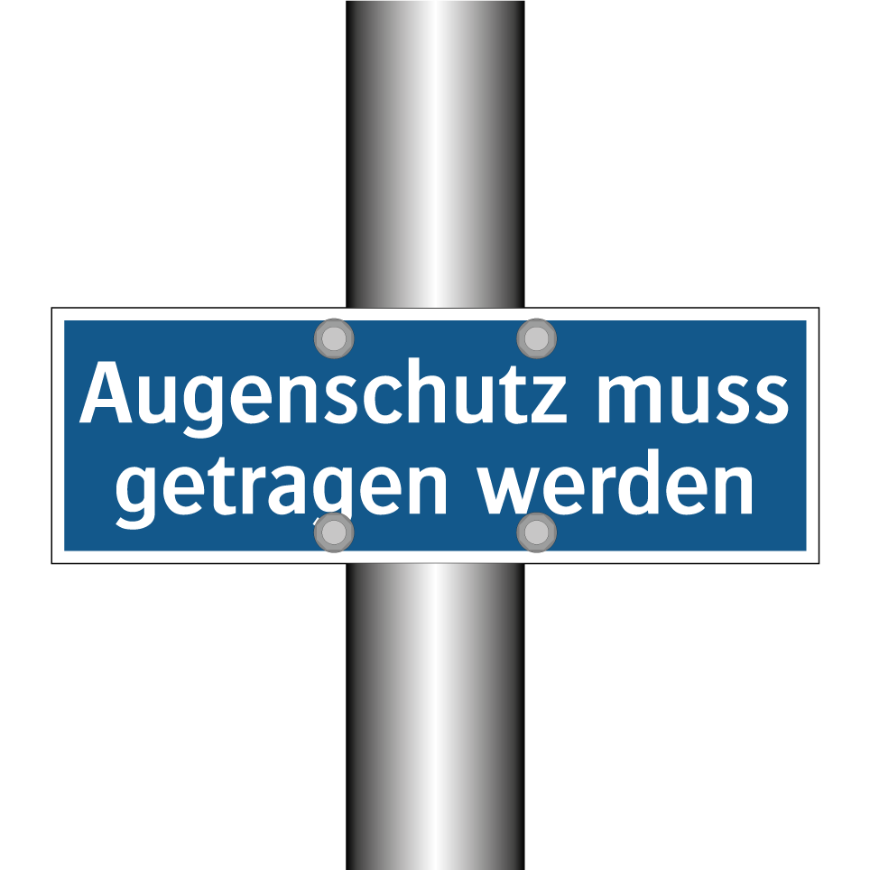 Augenschutz muss getragen werden