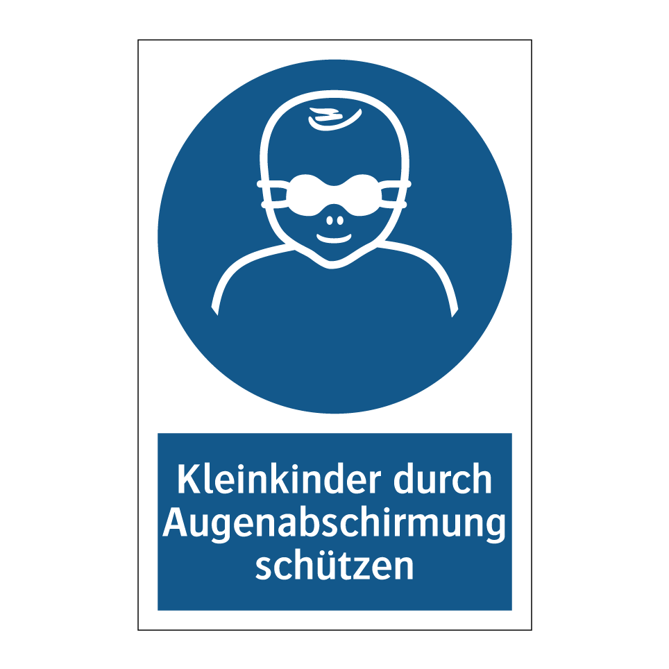 Kleinkinder durch Augenabschirmung schützen