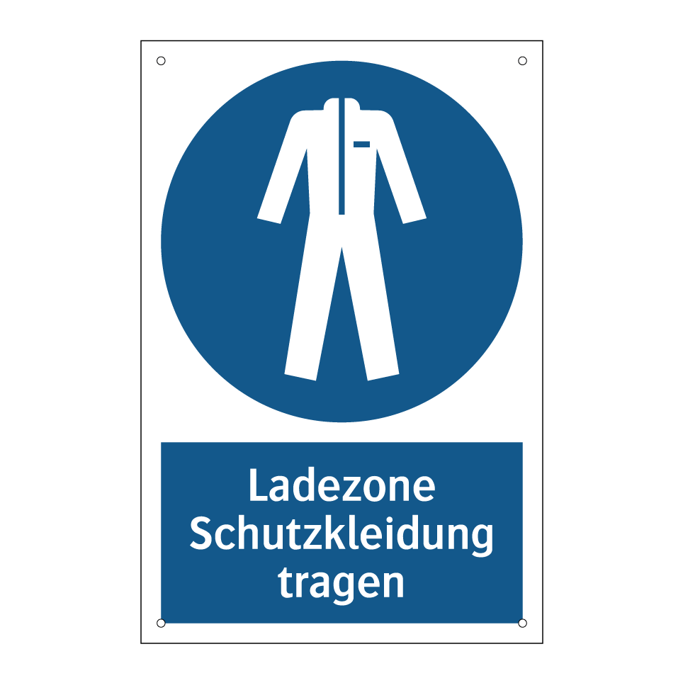 Ladezone Schutzkleidung tragen