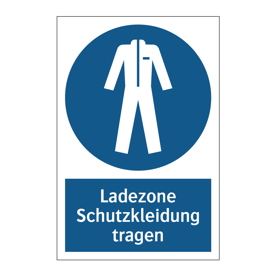 Ladezone Schutzkleidung tragen
