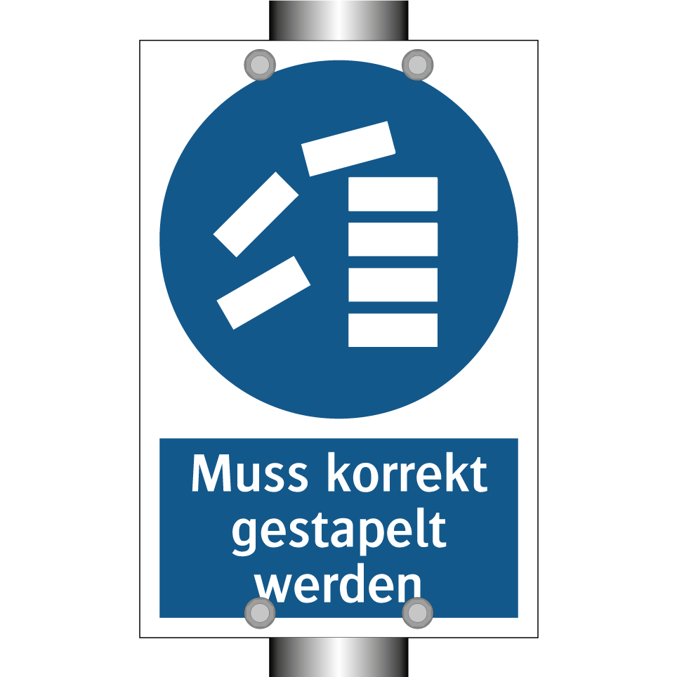 Muss korrekt gestapelt werden
