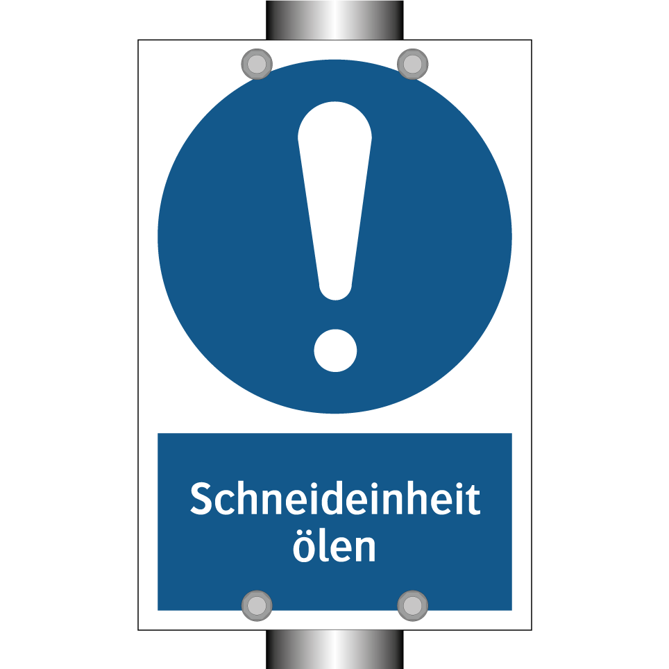 Schneideinheit ölen