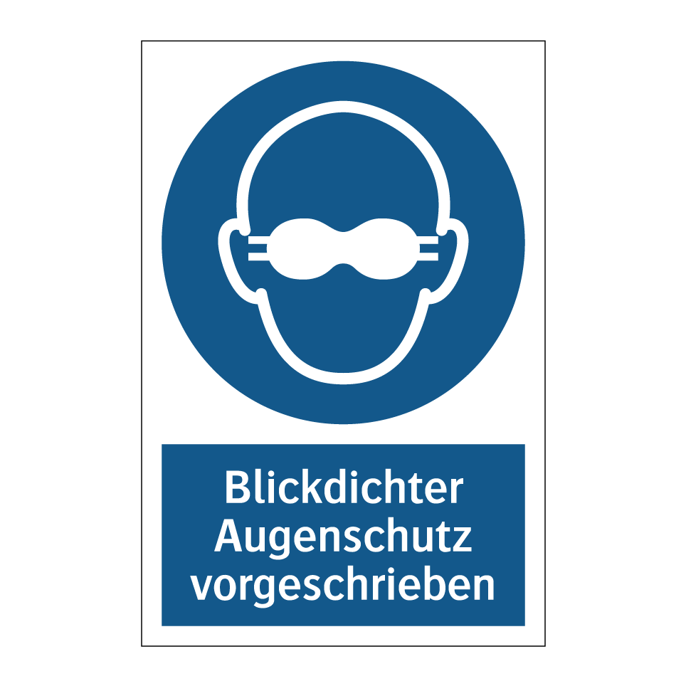 Blickdichter Augenschutz vorgeschrieben
