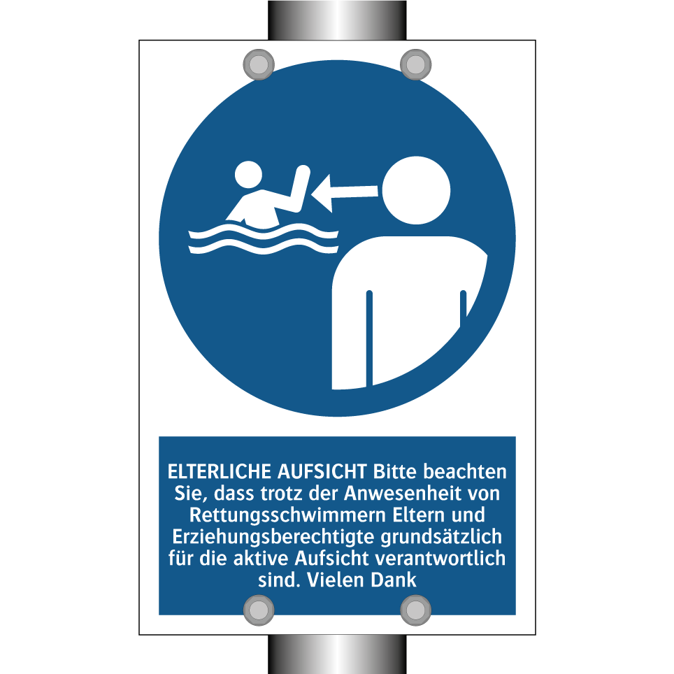 ELTERLICHE AUFSICHT Bitte beachten Sie, dass trotz der Anwesenheit von Rettungsschwimmern Eltern und Erziehungsberechtigte grundsätzlich für die aktive Aufsicht verantwortlich sind. Vielen Dank