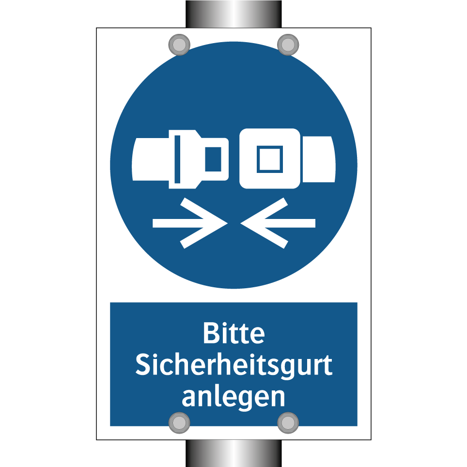 Bitte Sicherheitsgurt anlegen