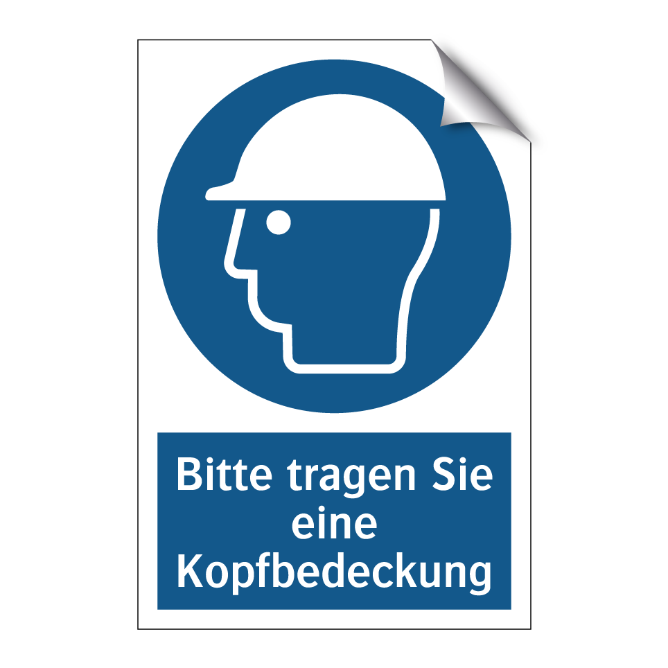 Bitte tragen Sie eine Kopfbedeckung