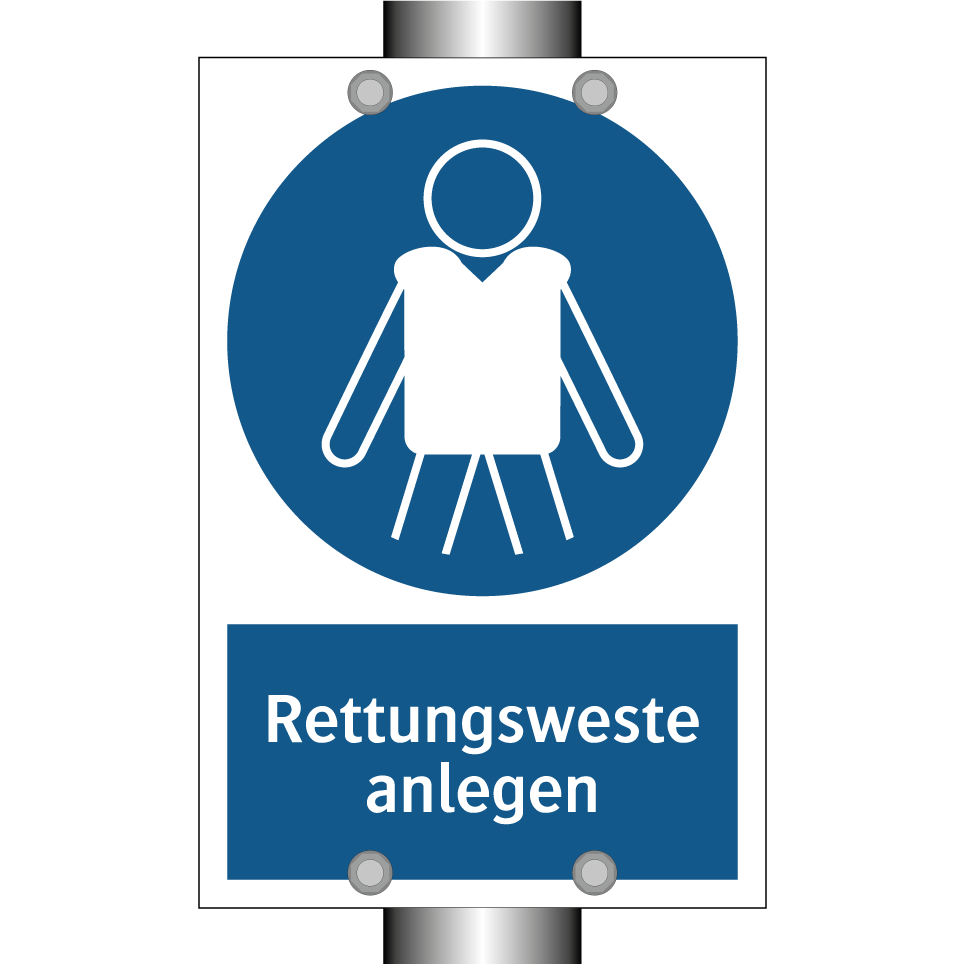 Rettungsweste anlegen