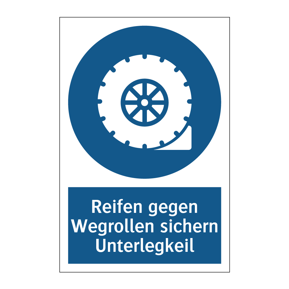 Reifen gegen Wegrollen sichern Unterlegkeil