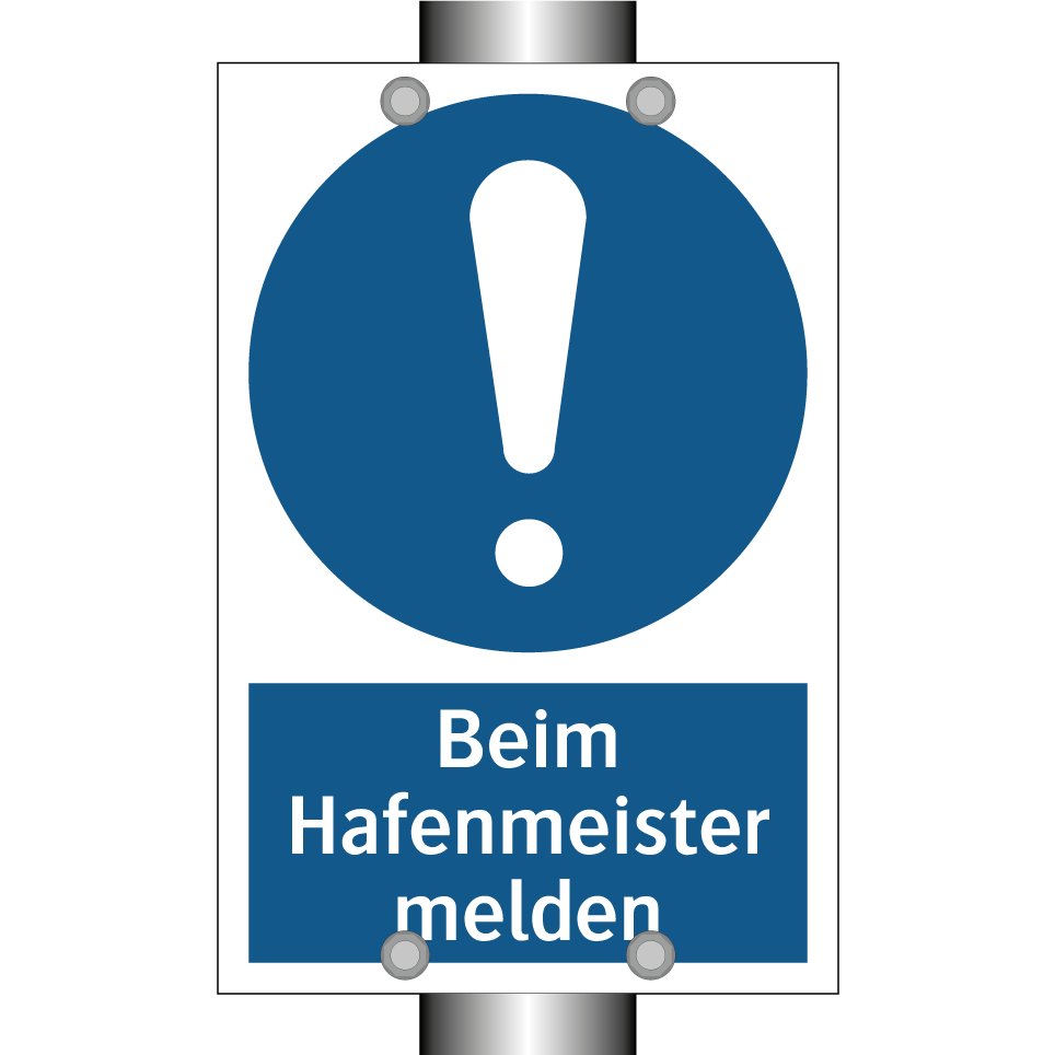Beim Hafenmeister melden