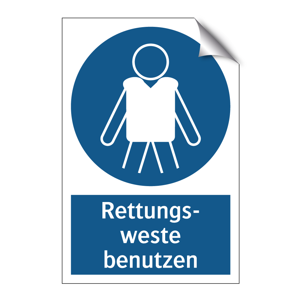 Rettungs- weste benutzen