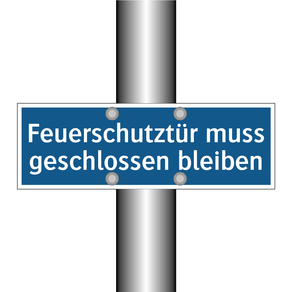Feuerschutztür muss geschlossen bleiben