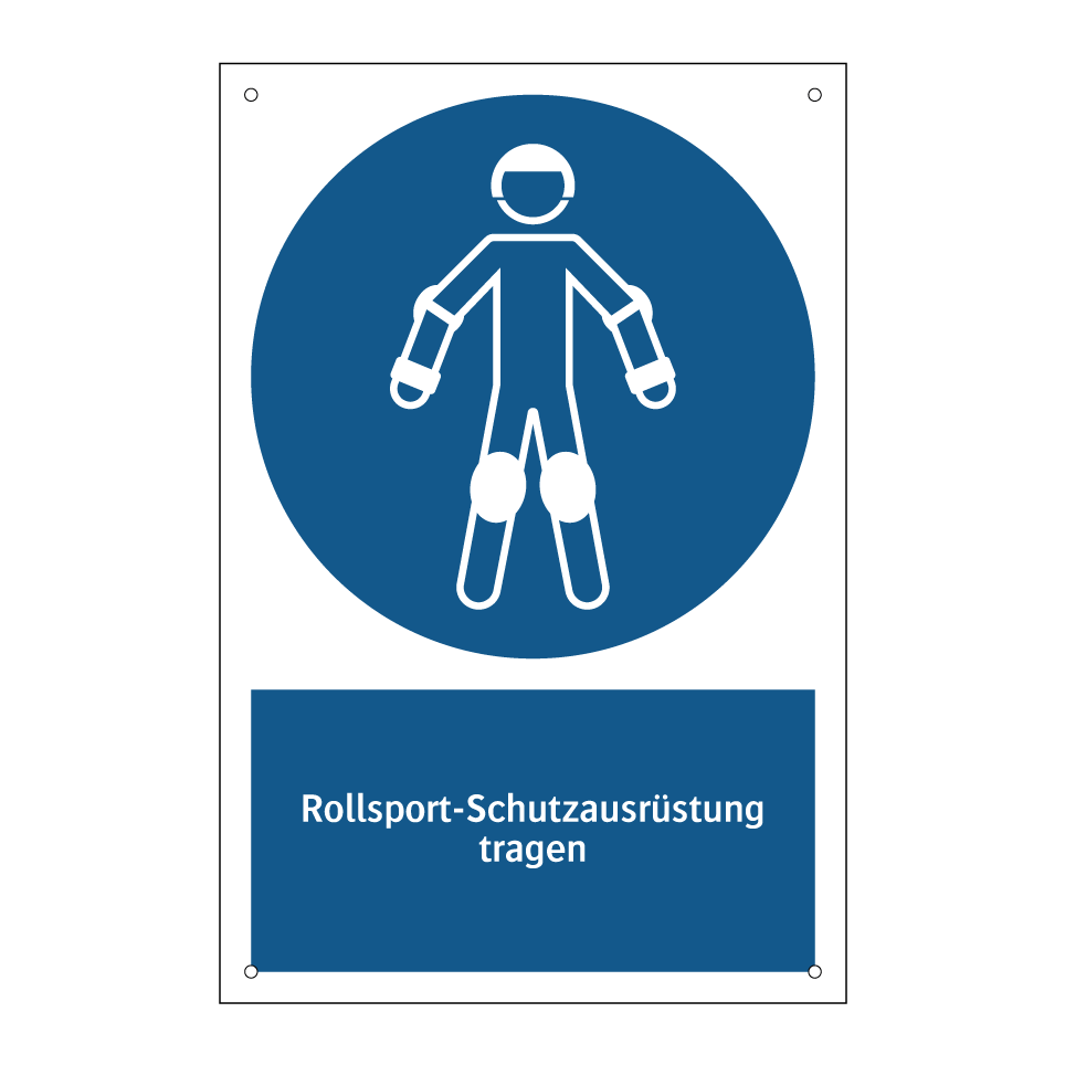 Rollsport-Schutzausrüstung tragen