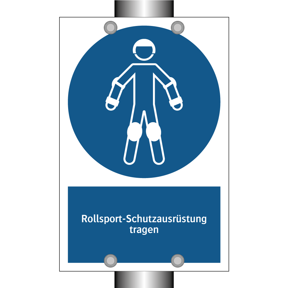 Rollsport-Schutzausrüstung tragen