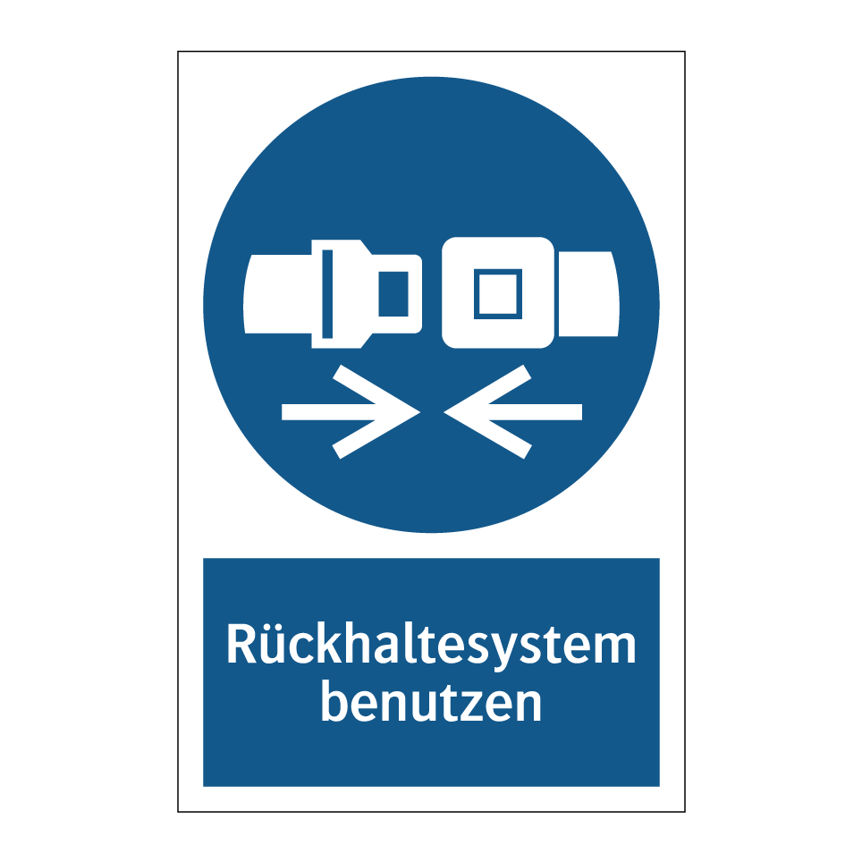 Rückhaltesystem benutzen