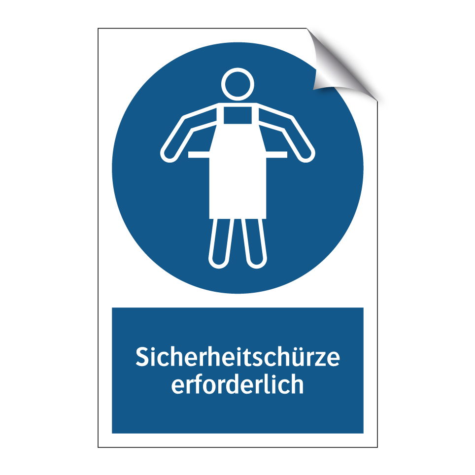 Sicherheitschürze erforderlich