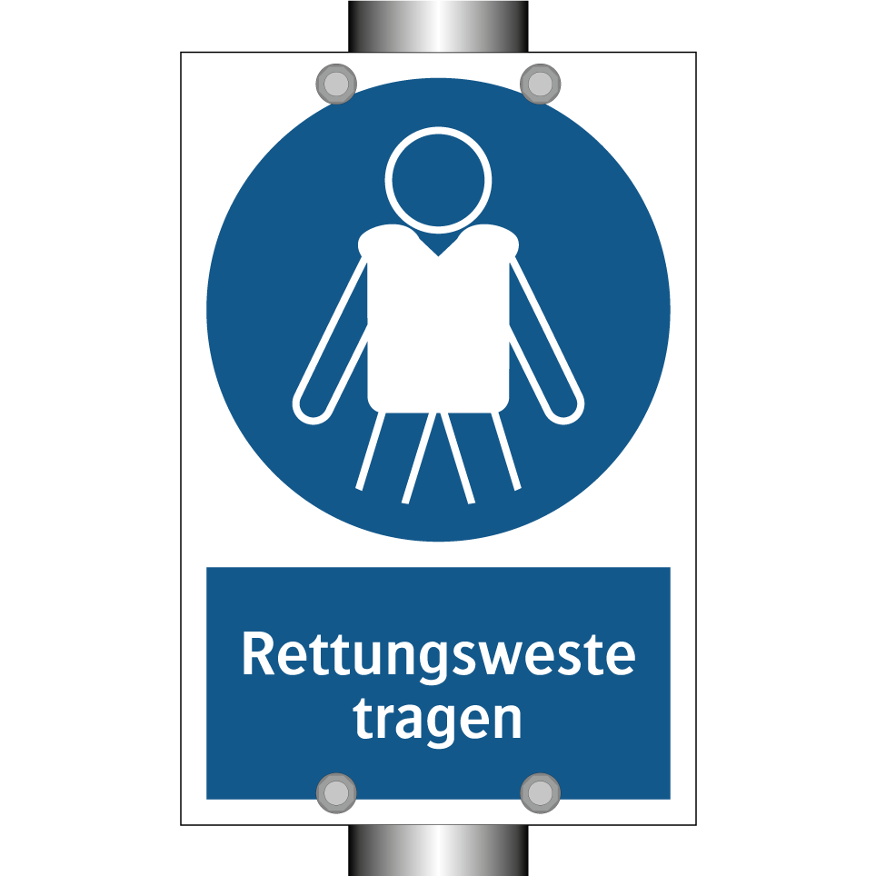 Rettungsweste tragen