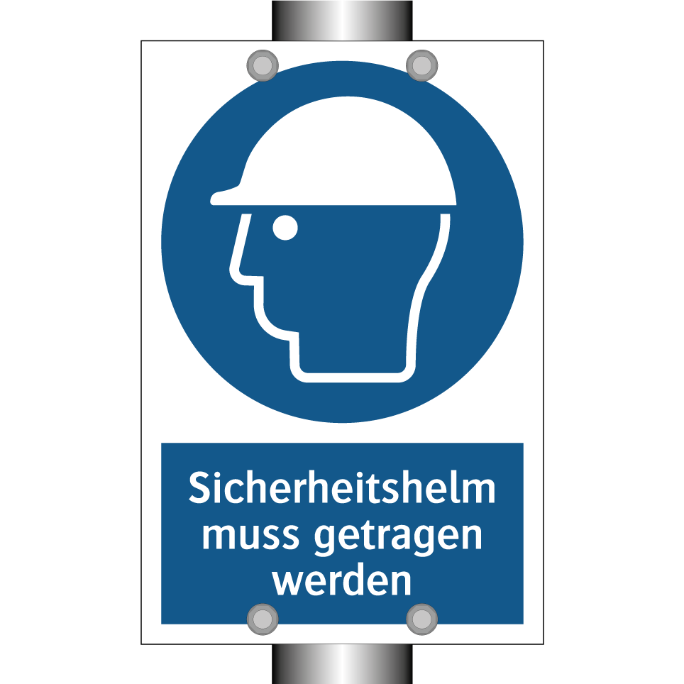 Sicherheitshelm muss getragen werden