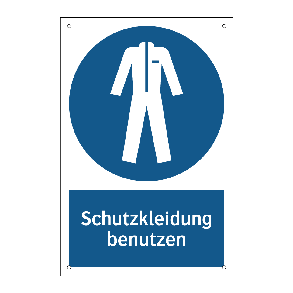Schutzkleidung benutzen