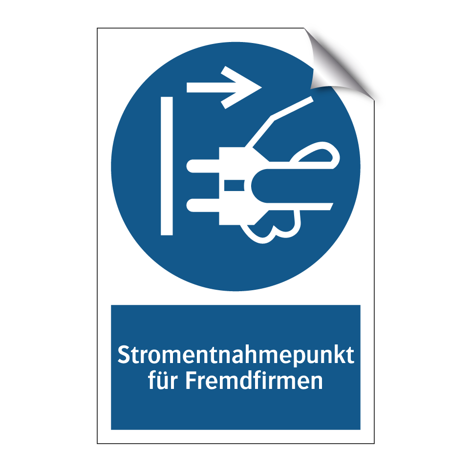 Stromentnahmepunkt für Fremdfirmen