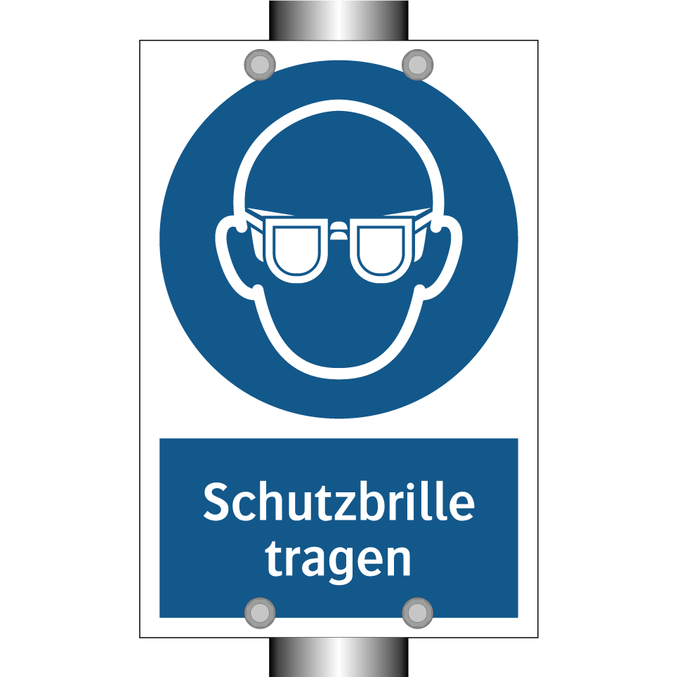 Schutzbrille tragen