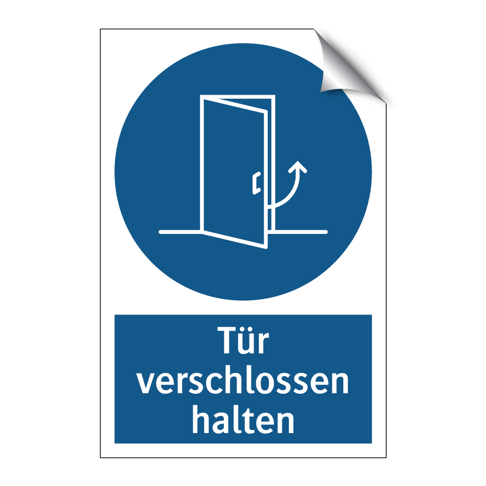 Tür verschlossen halten