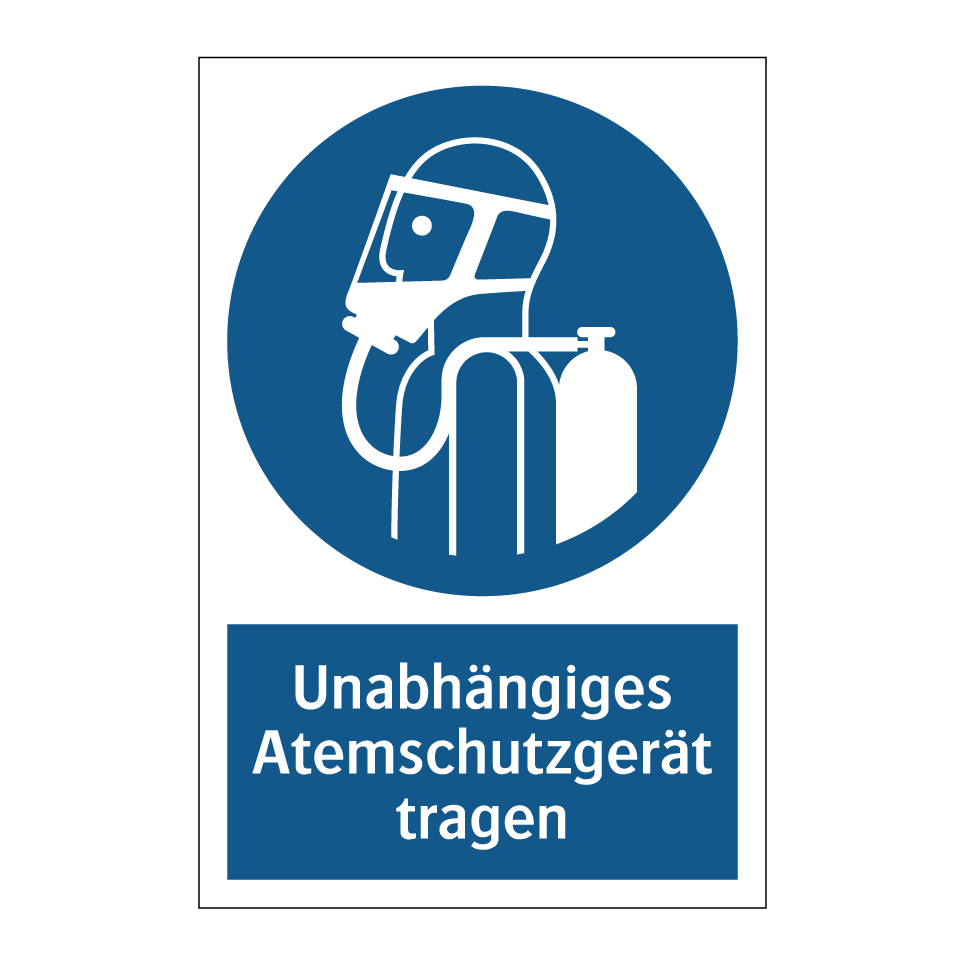 Unabhängiges Atemschutzgerät tragen