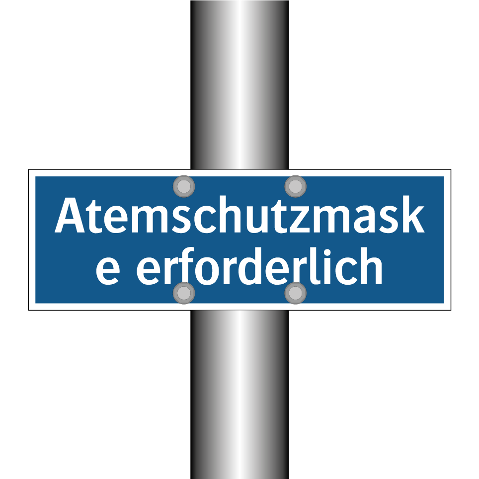 Atemschutzmaske erforderlich