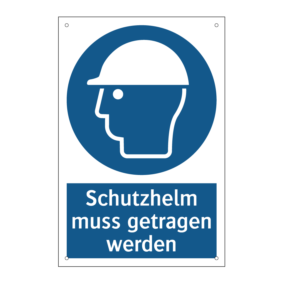 Schutzhelm muss getragen werden