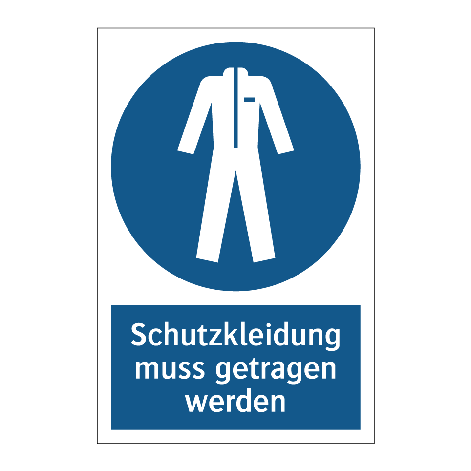 Schutzkleidung muss getragen werden
