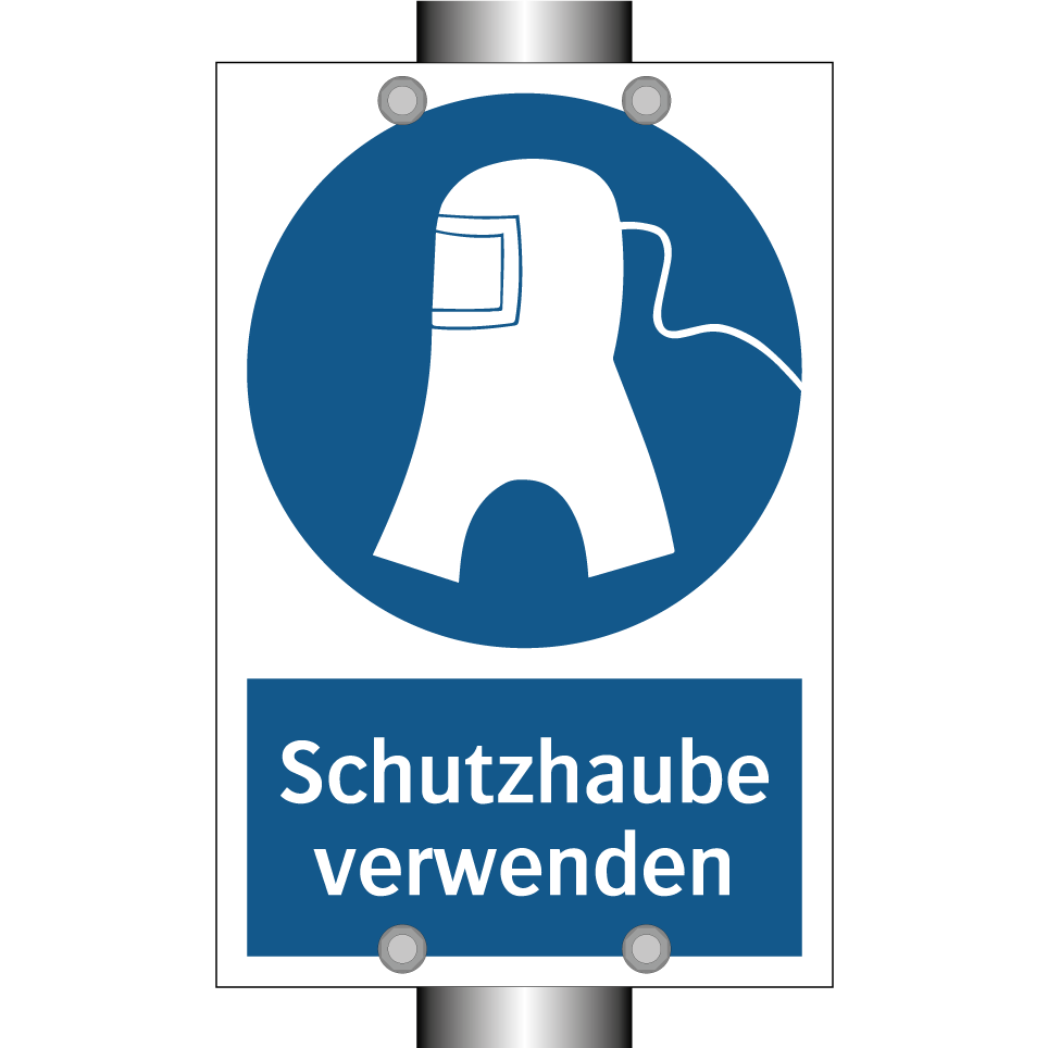 Schutzhaube verwenden