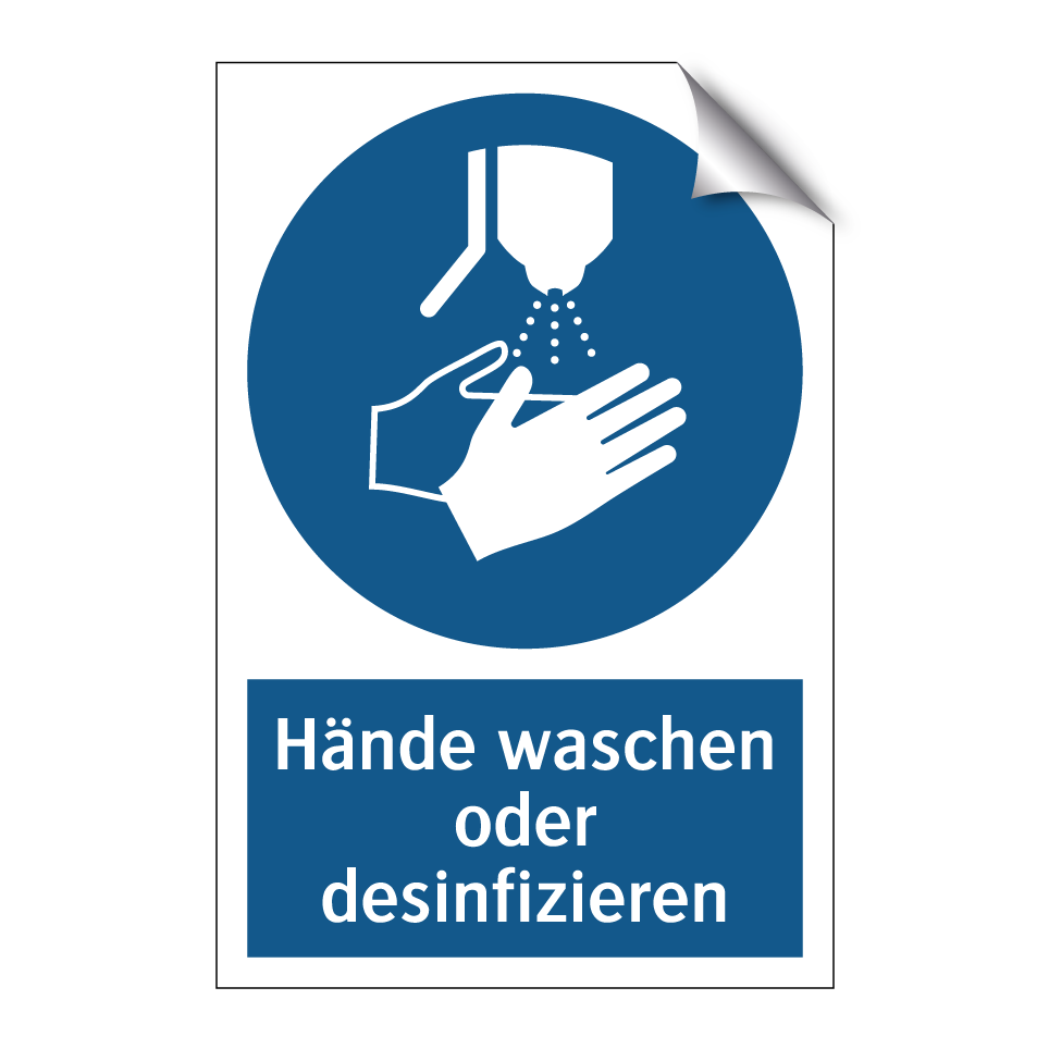 Hände waschen oder desinfizieren