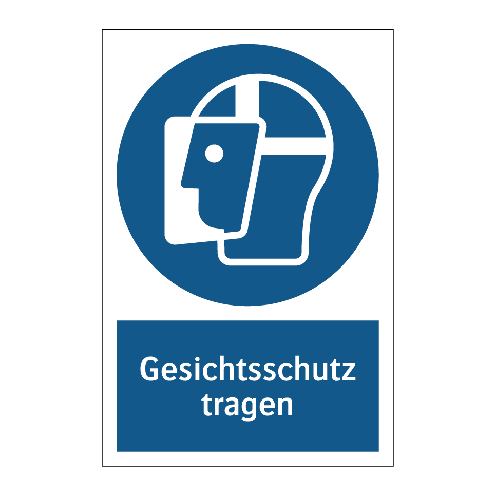 Gesichtsschutz tragen