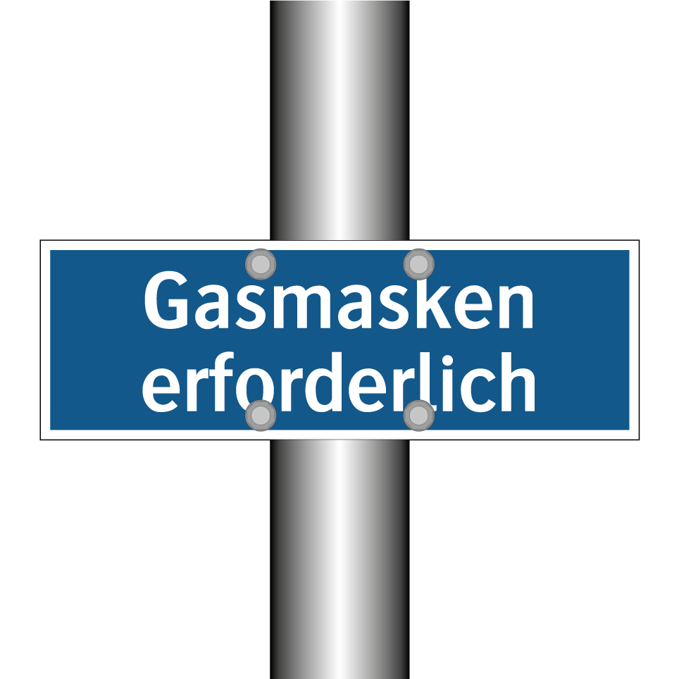 Gasmasken erforderlich