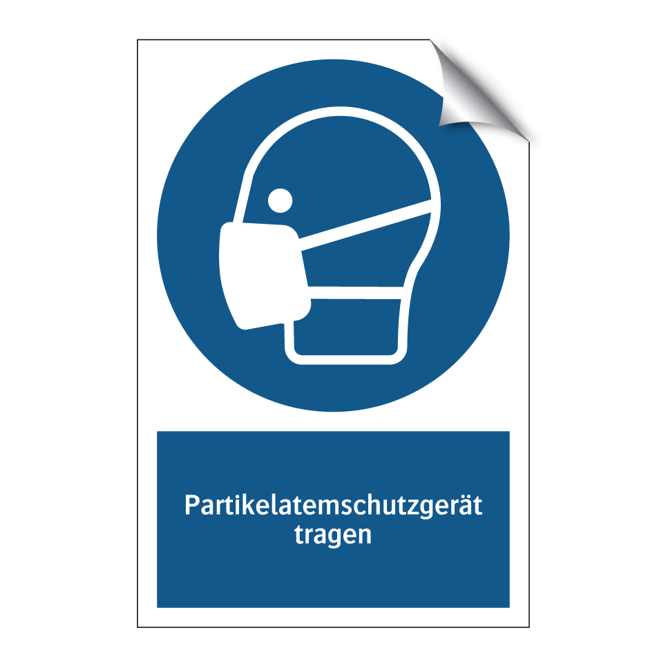 Partikelatemschutzgerät tragen