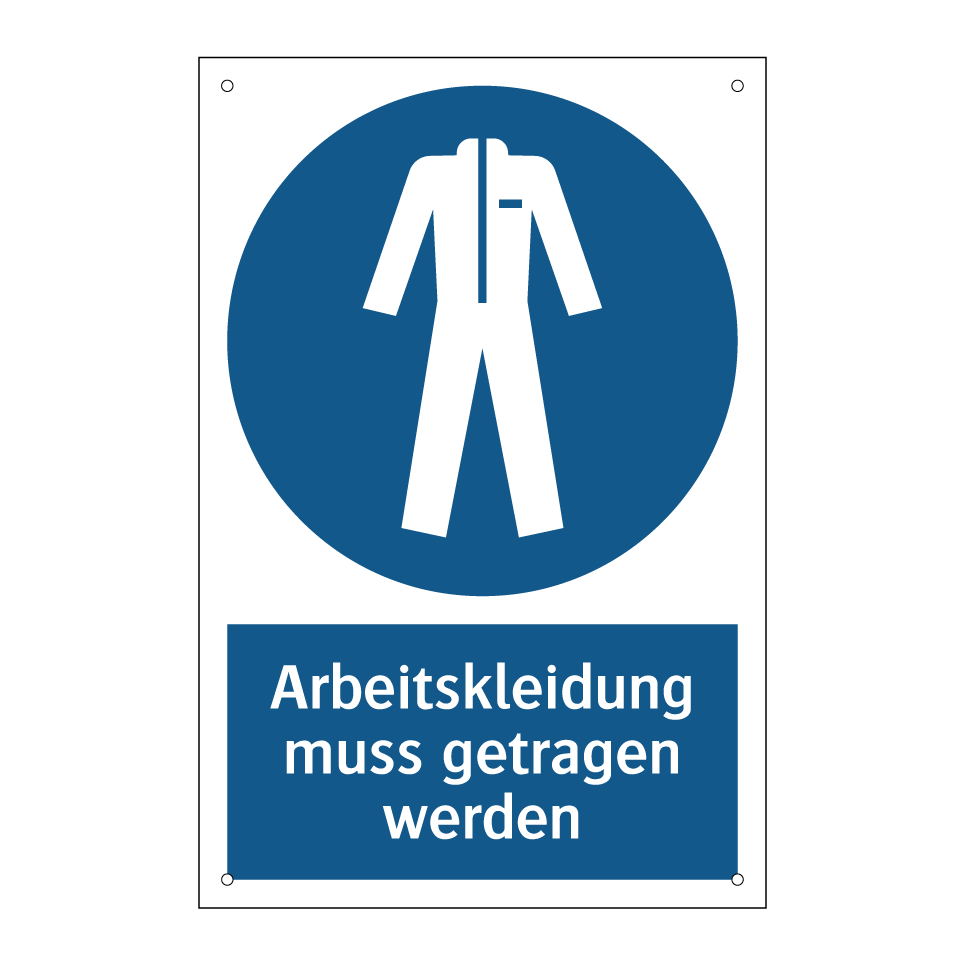 Arbeitskleidung muss getragen werden