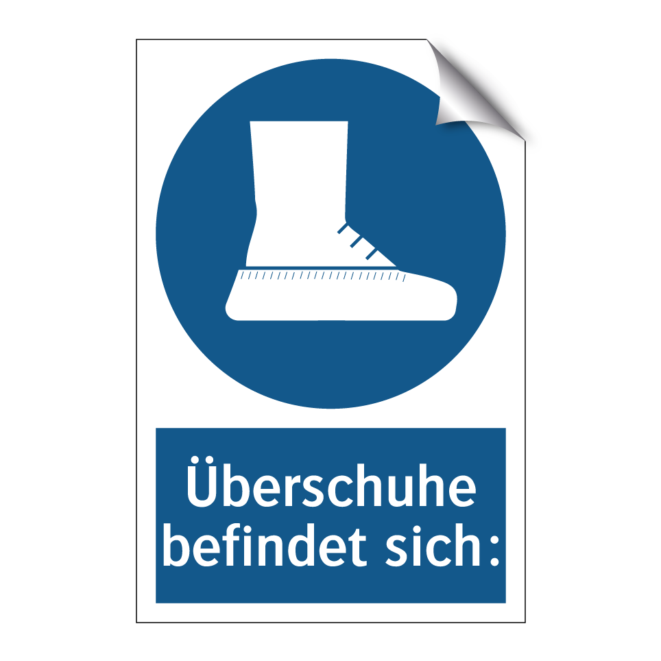 Überschuhe befindet sich: