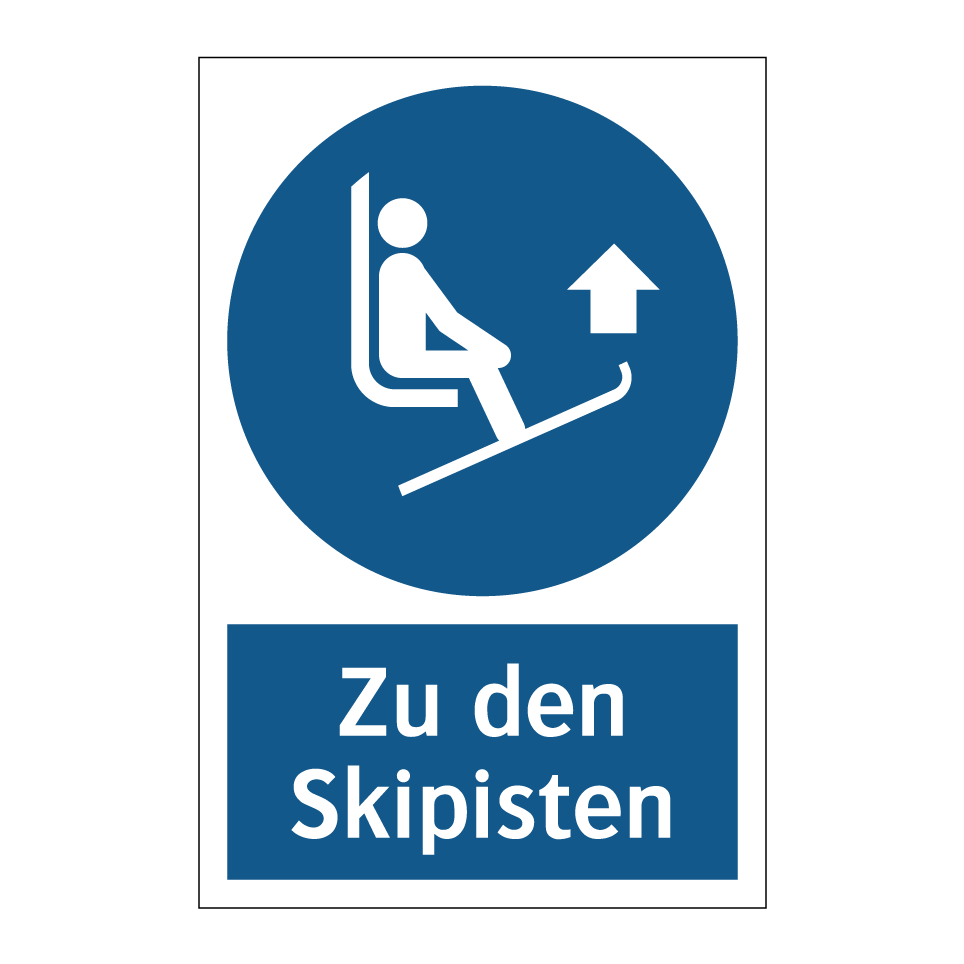Zu den Skipisten