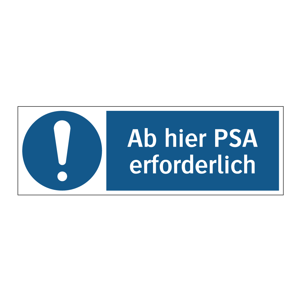 Ab hier PSA erforderlich