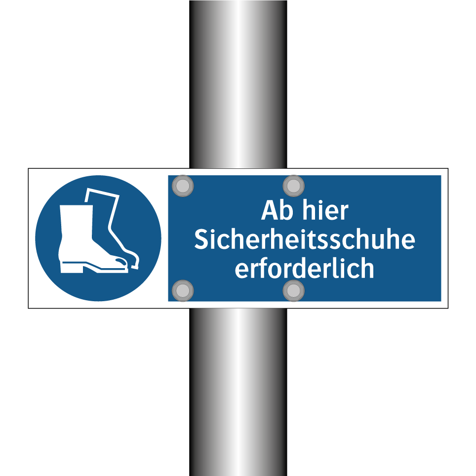 Ab hier Sicherheitsschuhe erforderlich