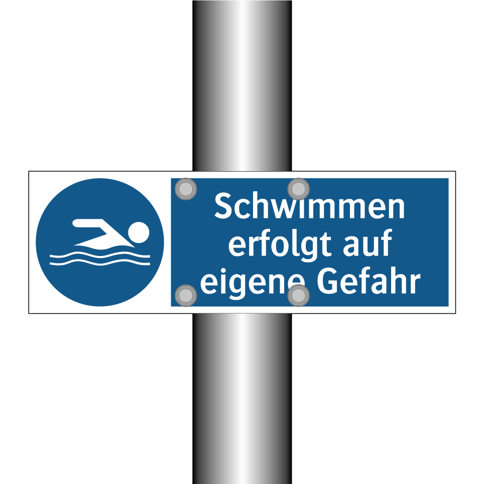 Schwimmen erfolgt auf eigene Gefahr