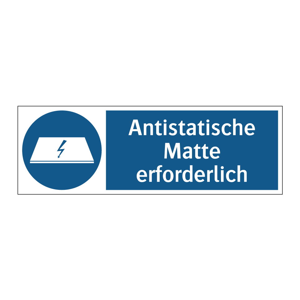 Antistatische Matte erforderlich