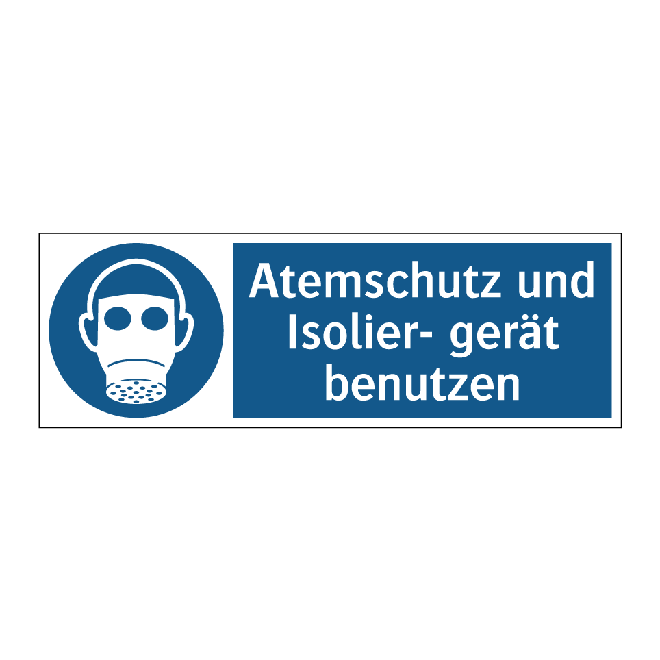Atemschutz und Isolier- gerät benutzen